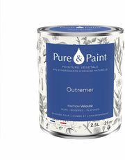 Peinture végétale velouté Outremer 2,5L - Pure & Paint - The Cool Republic