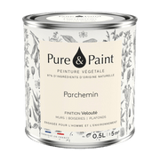 Peinture végétale velouté Parchemin 0,5L - Pure & Paint - The Cool Republic