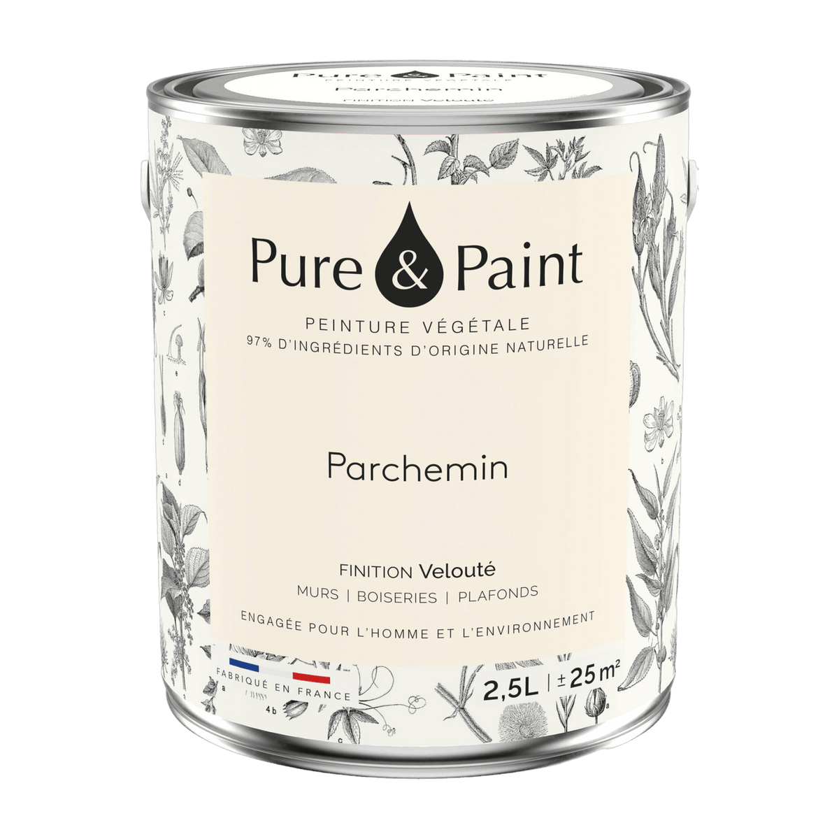 Parchment velvet vegetable paint 2, 5L - Pure & Paint - The Cool Republic