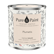 Peinture végétale velouté Plumetis 0,5L - Pure & Paint - The Cool Republic