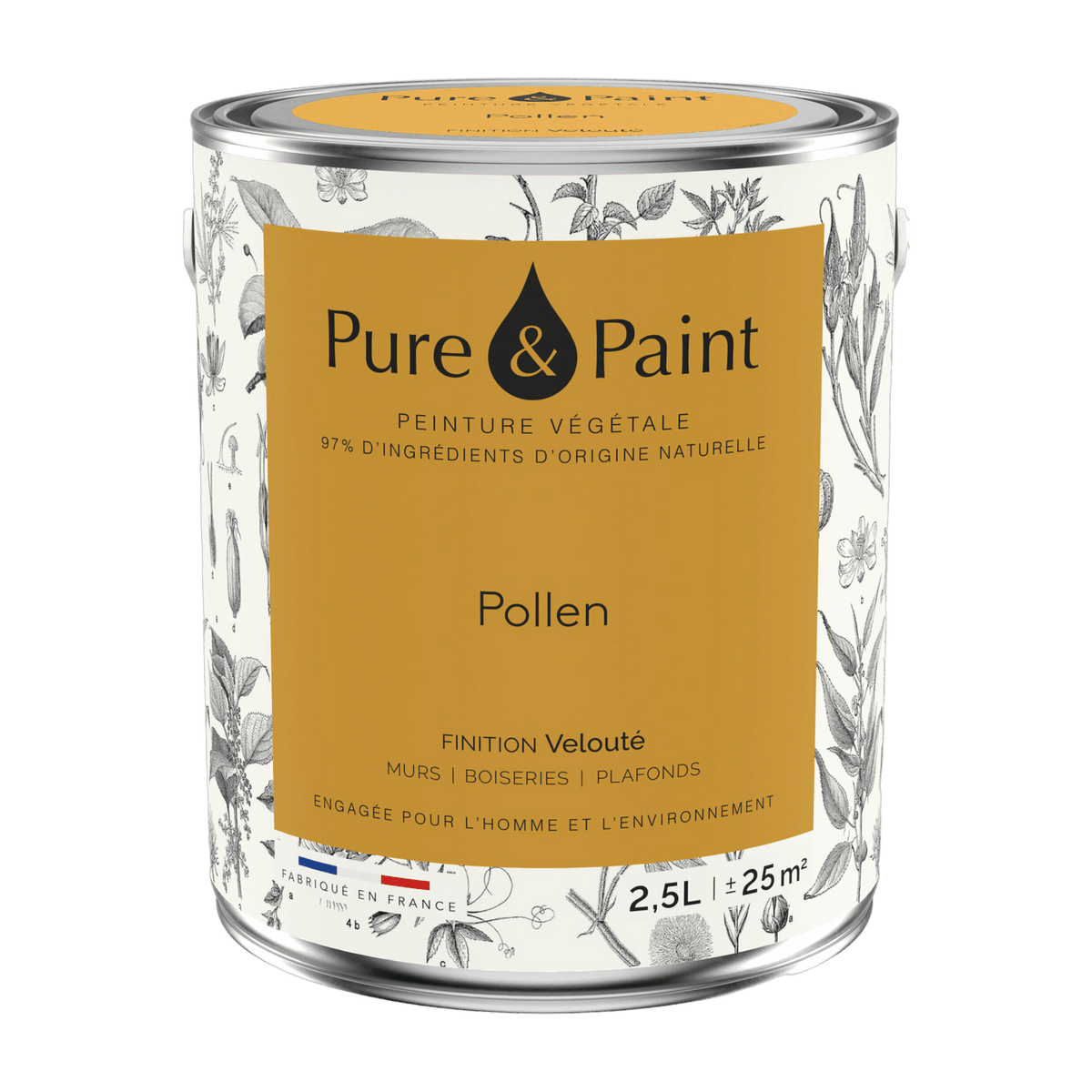 Vegetable velvet paint Pollen 2, 5L - Pure & Paint - The Cool Republic