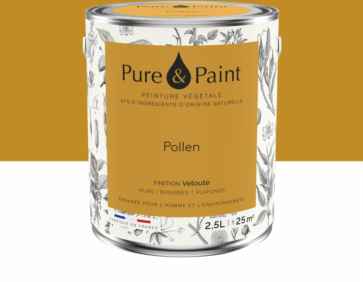 Peinture végétale velouté Pollen 2,5L - Pure & Paint - The Cool Republic