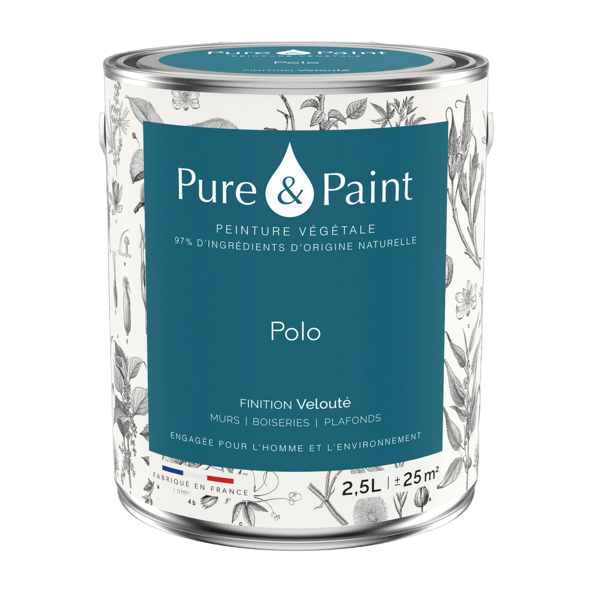 Velvet vegetable paint Polo 2, 5L - Pure & Paint - The Cool Republic