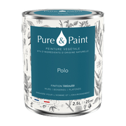 Peinture végétale velouté Polo 2,5L - Pure & Paint - The Cool Republic