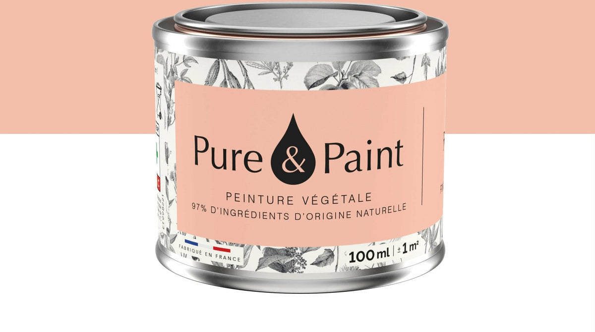 Peinture végétale velouté Roséus 100ML - Pure & Paint - The Cool Republic