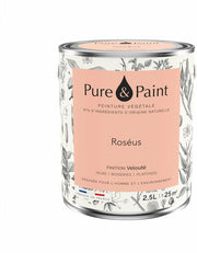 Peinture végétale velouté Roséus 2,5L - Pure & Paint - The Cool Republic