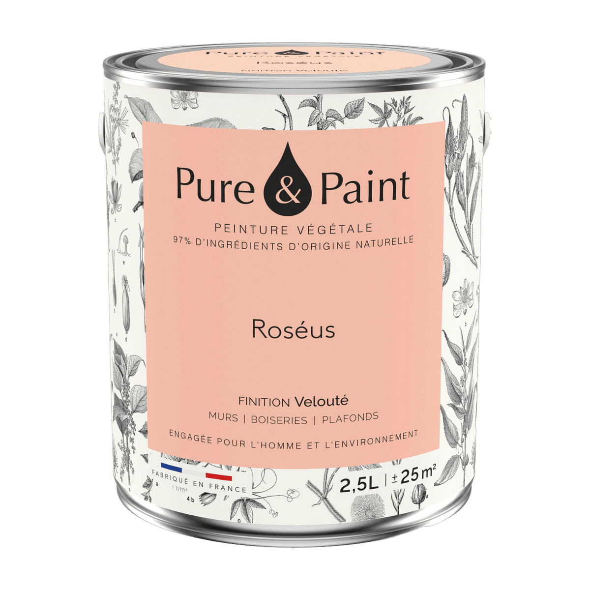 Vegetable paint Roséus 2, 5L - Pure & Paint - The Cool Republic