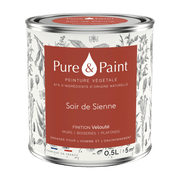 Peinture végétale velouté Soir de Sienne 0,5L - Pure & Paint - The Cool Republic