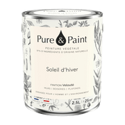 Peinture végétale velouté Soleil d'hiver 2,5L - Pure & Paint - The Cool Republic