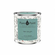 Peinture végétale velouté Vert de gris 0,5L - Pure & Paint - The Cool Republic