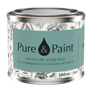 Peinture végétale velouté Vert de gris 100ML - Pure & Paint - The Cool Republic