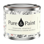 Peinture végétale velouté Vert jasmin 100ML - Pure & Paint - The Cool Republic
