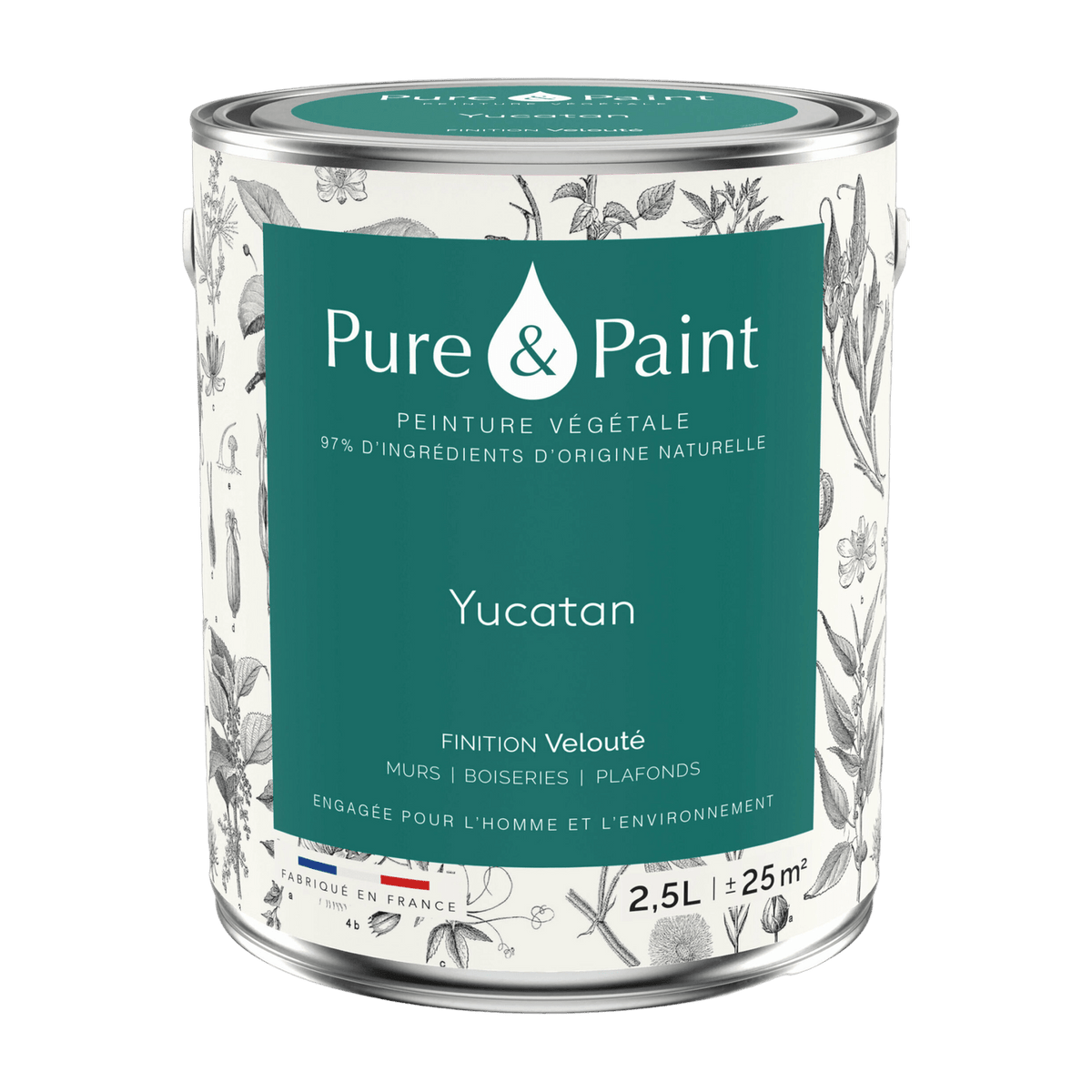 Velvet vegetable paint Yucatan 2, 5L - Pure & Paint - The Cool Republic