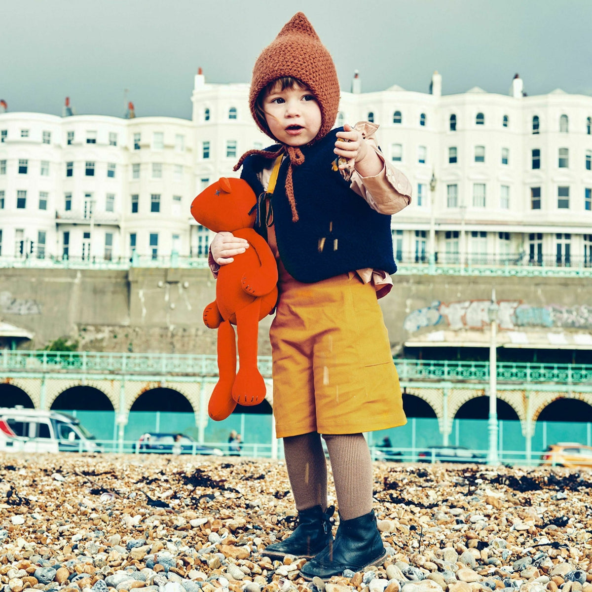 Peluche ours orange Jermaine - Adada - The Cool Republic