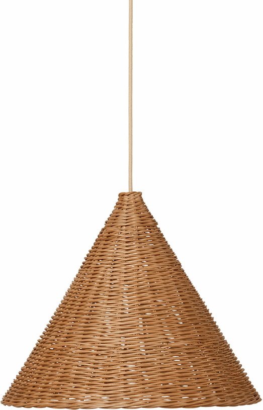 Petit abat - jour en rotin naturel 45 x 37 cm Dou - Ferm Living - The Cool Republic