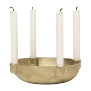 Petit bougeoir bol en laiton massif doré 14,6 x 3,7 cm - Ferm Living - The Cool Republic