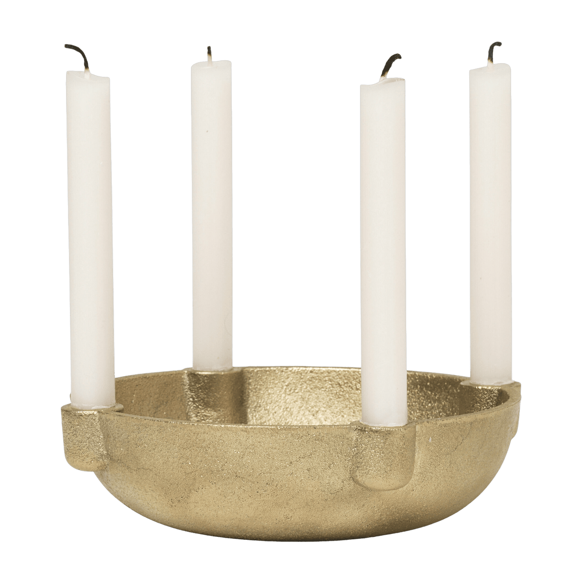 Petit bougeoir bol en laiton massif doré 14,6 x 3,7 cm - Ferm Living - The Cool Republic