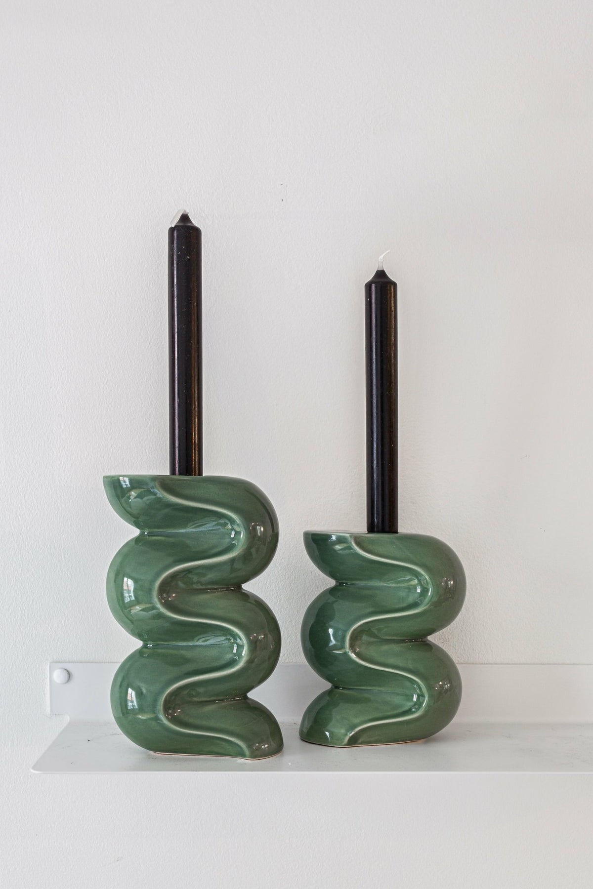 Small green ceramic candle holder Ganache - Cosin Paris - The Cool Republic