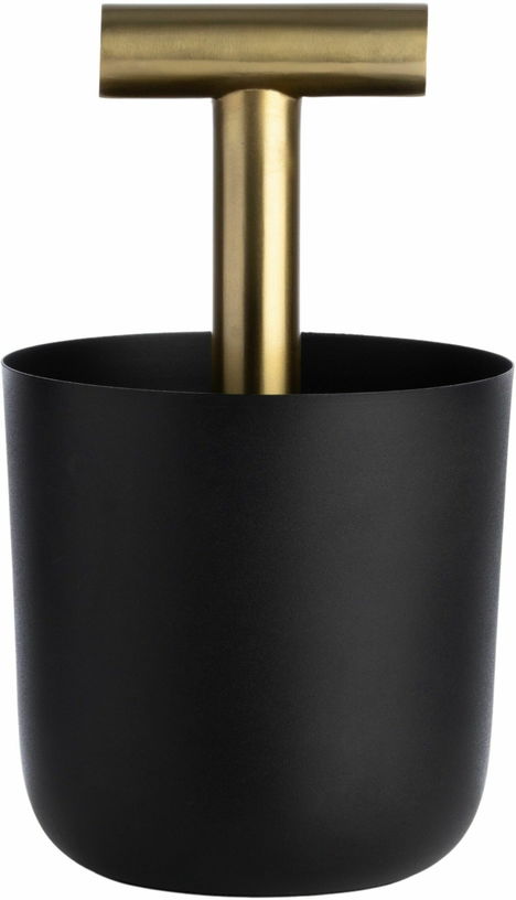 Petit panier de rangement noir et doré Carry Away - XLBoom - The Cool Republic