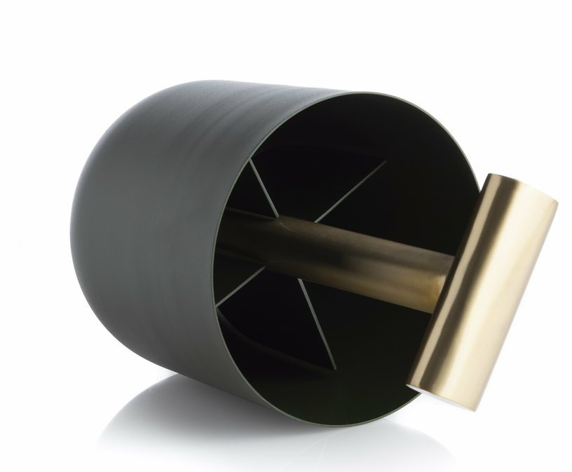 Petit panier de rangement vert et doré Carry Away - XLBoom - The Cool Republic