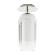 Petit plafonnier en verre soufflé argenté Gople - Artemide - The Cool Republic
