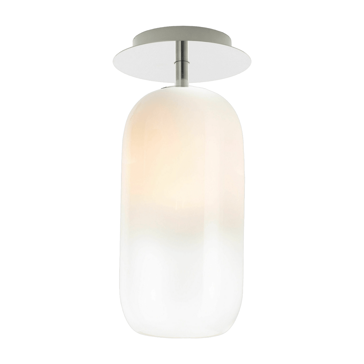 Petit plafonnier en verre soufflé blanc Gople - Artemide - The Cool Republic