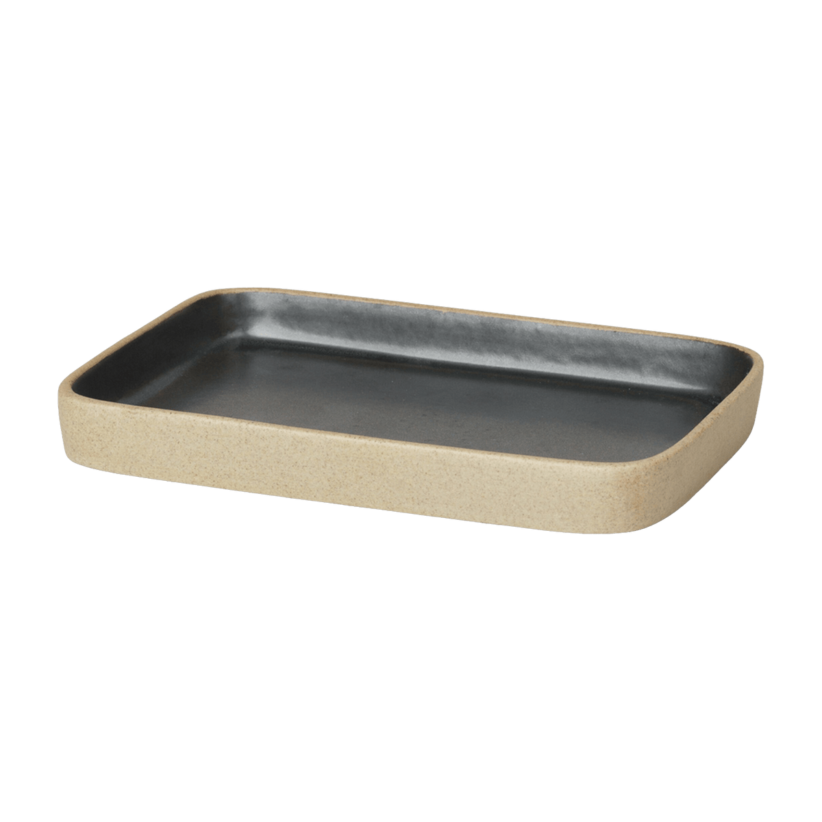 Petit plateau en porcelaine couleur sable 14 x 1,5 x 10,5 cm Bon - Ferm Living - The Cool Republic