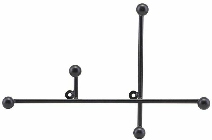 Petit porte - manteau en métal noir Prea - House Doctor - The Cool Republic