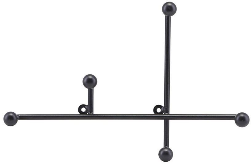 Petit porte - manteau en métal noir Prea - House Doctor - The Cool Republic