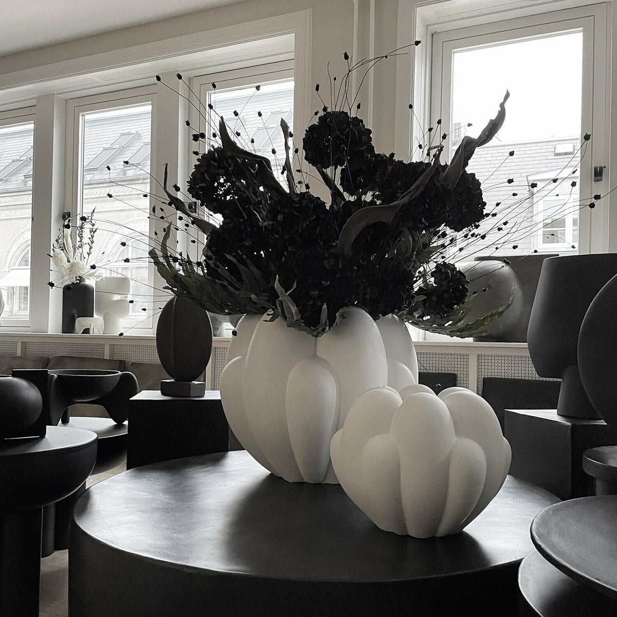 Bloom Small White Ceramic vase - 101 Copenhagen - The Cool Republic