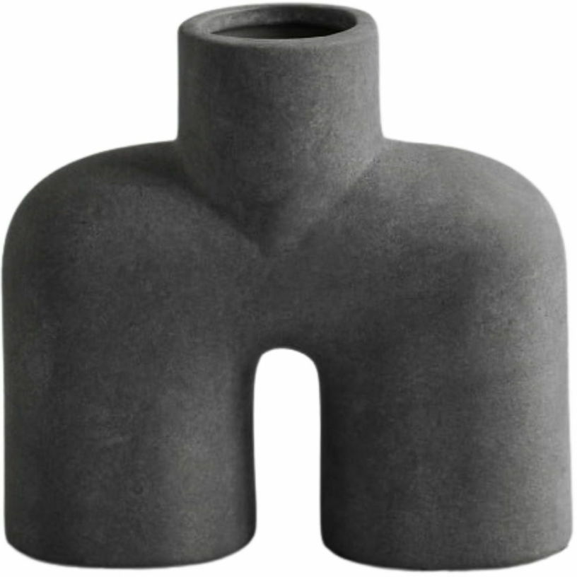 Petit Vase en céramique gris Cobra Uno - 101 Copenhagen - The Cool Republic