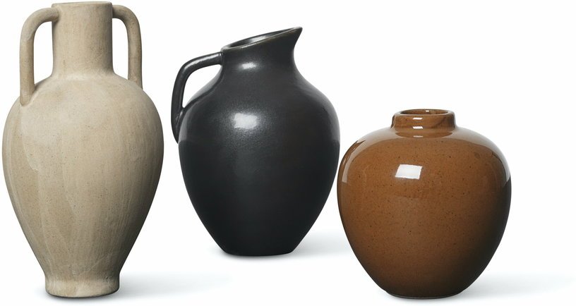 Petit vase en porcelaine sable 6,4 x 11,5 cm Ary - Ferm Living - The Cool Republic