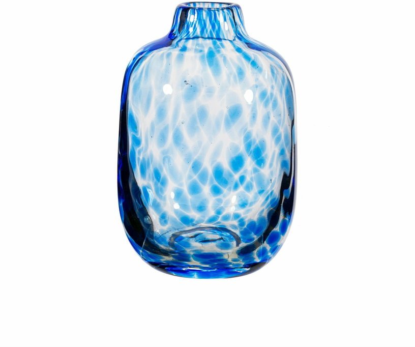 Petit vase en verre moucheté bleu - Sass & Belle - The Cool Republic