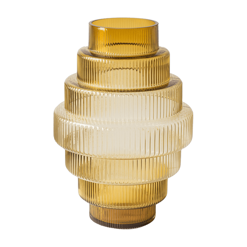 Small orange Steps glass vase - Pols Potten - The Cool Republic