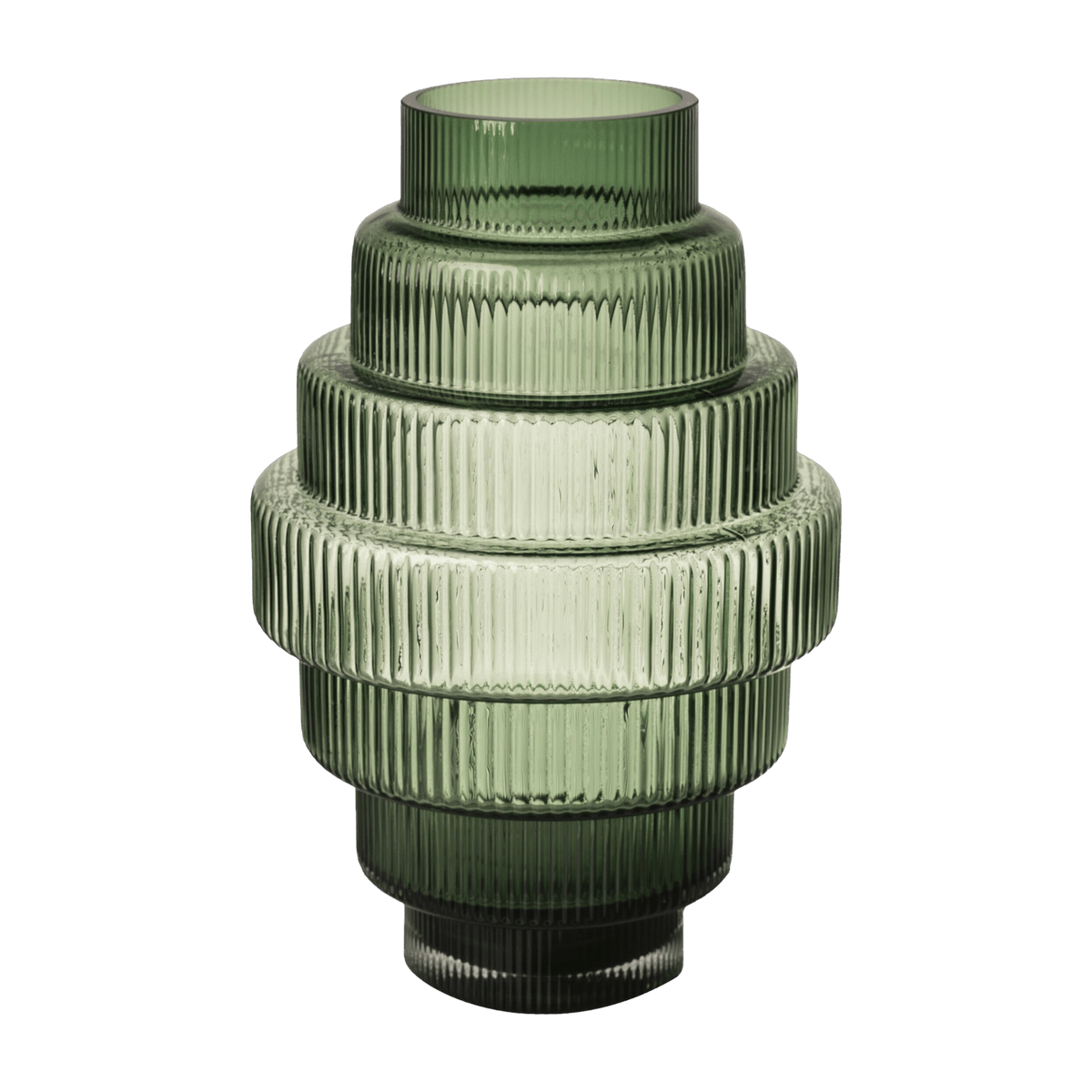 Petit vase en verre vert Steps - Pols Potten - The Cool Republic