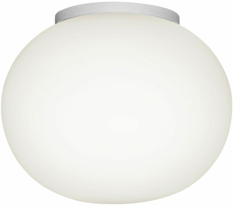 Petite applique design en verre opalin ip44 8,5 x 11,2 cm Glo-Ball - Flos - The Cool Republic