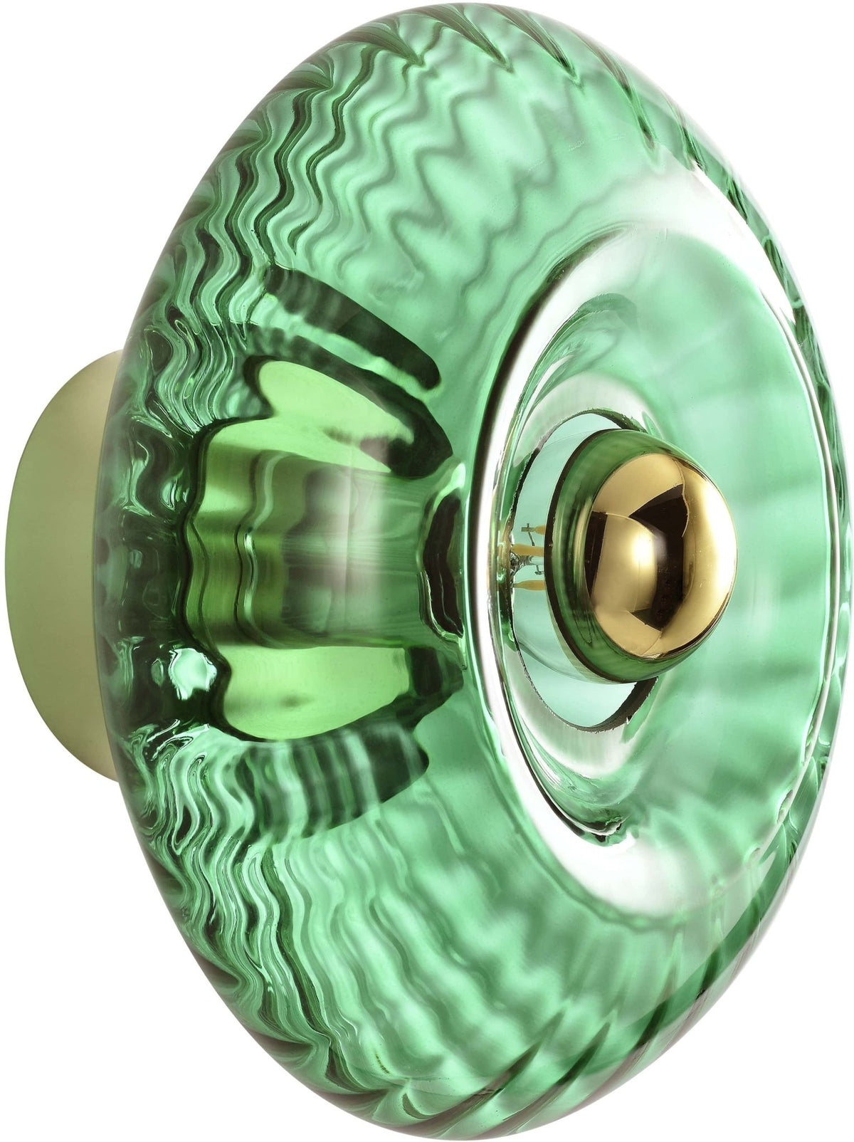 Petite applique en verre vert émeraude Grace - Elements Lighting - The Cool Republic