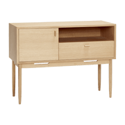 Petite commode avec 1 tiroir et 1 porte en chêne - Hübsch - The Cool Republic