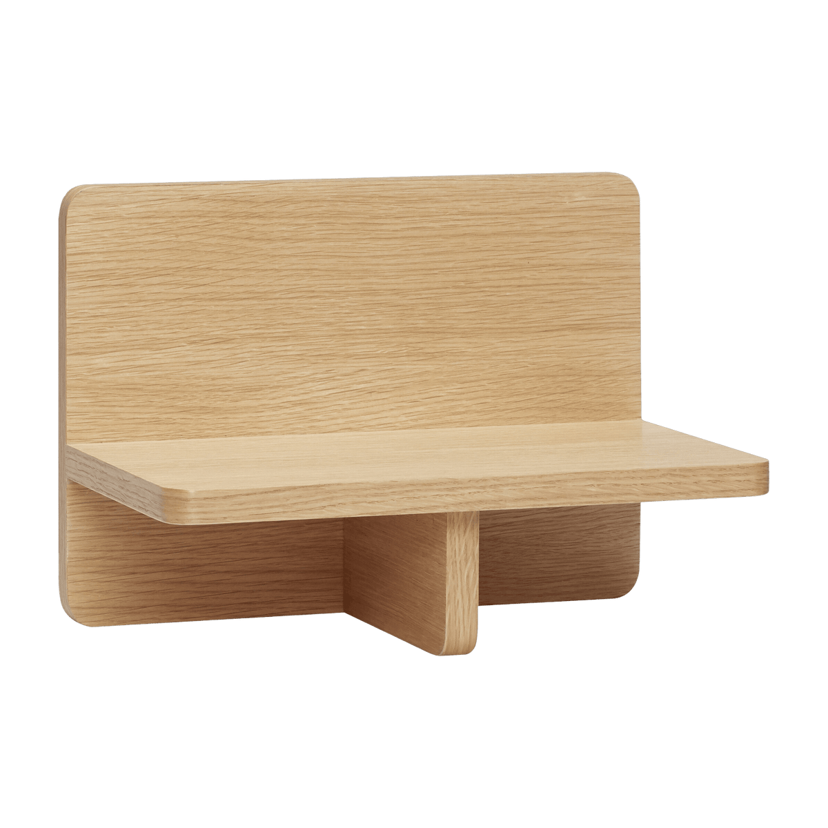 Petite étagère murale en bois de chêne - Hübsch - The Cool Republic