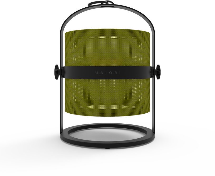 Petite lampe abat - jour kaki et cadre charbon La Lampe Petite - Maiori - The Cool Republic