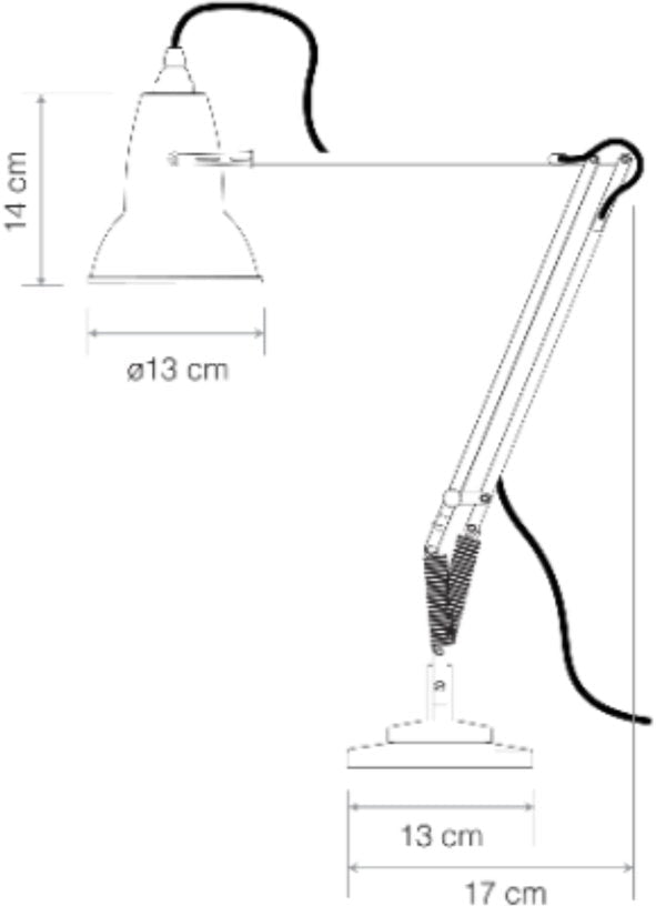 Petite lampe de bureau grise 50 cm Original 1227 Mini - Anglepoise - The Cool Republic