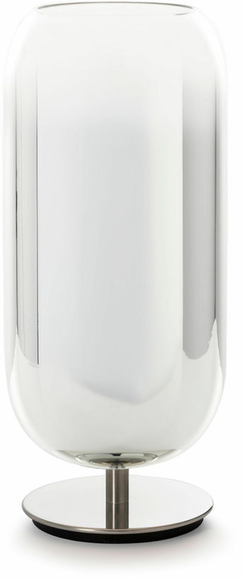 Petite lampe de table argentée Gople - Artemide - The Cool Republic