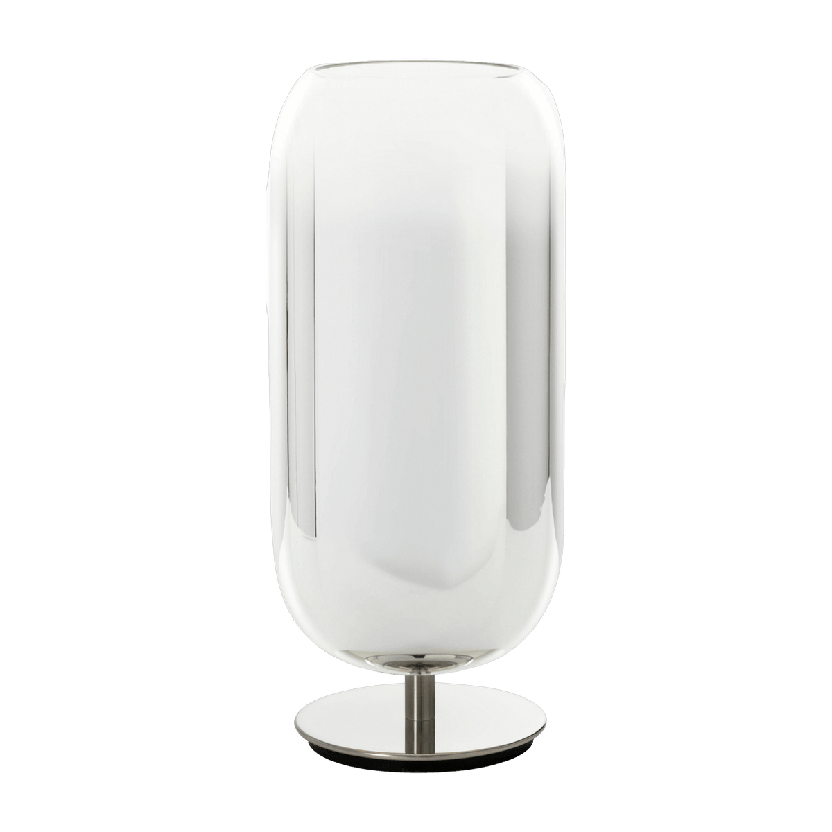 Petite lampe de table argentée Gople - Artemide - The Cool Republic