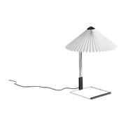 Petite lampe de table blanche et acier miroir Matin - HAY - The Cool Republic