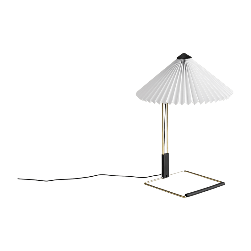 Petite lampe de table blanche et laiton 30 x 38 cm Matin - HAY - The Cool Republic