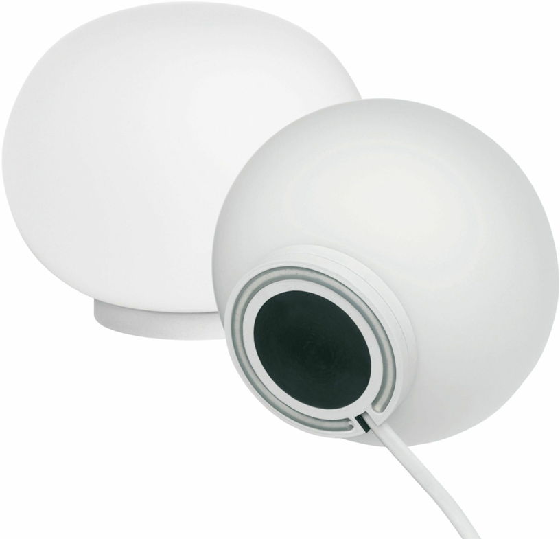 Petite lampe de table design en verre opalin 11,2 x 9 cm Glo-Ball - Flos - The Cool Republic