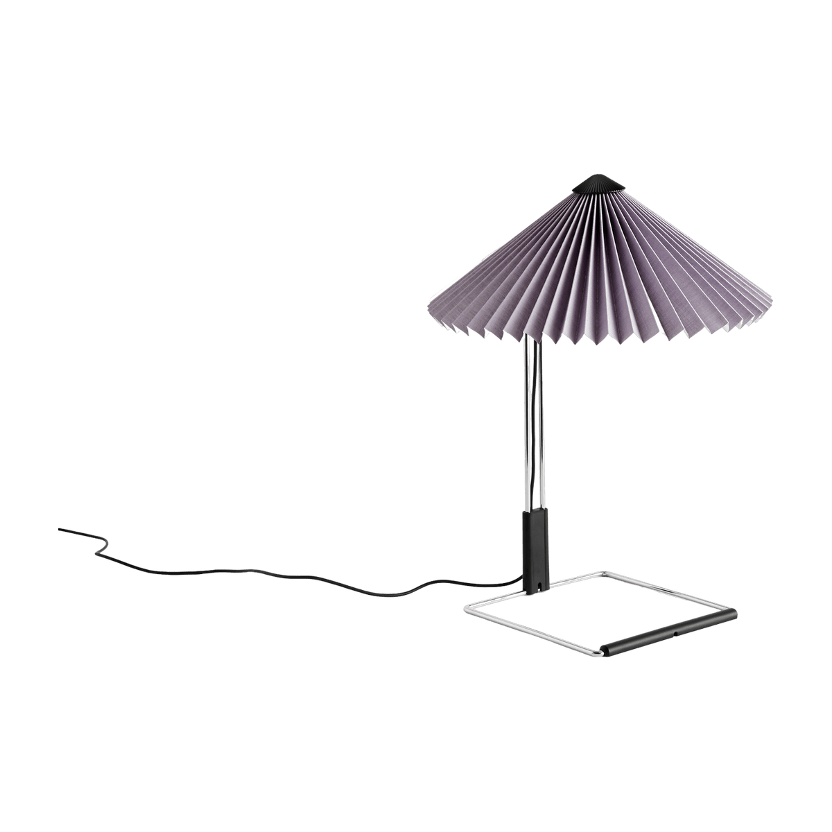 Petite lampe de table lavande et acier miroir Matin - HAY - The Cool Republic