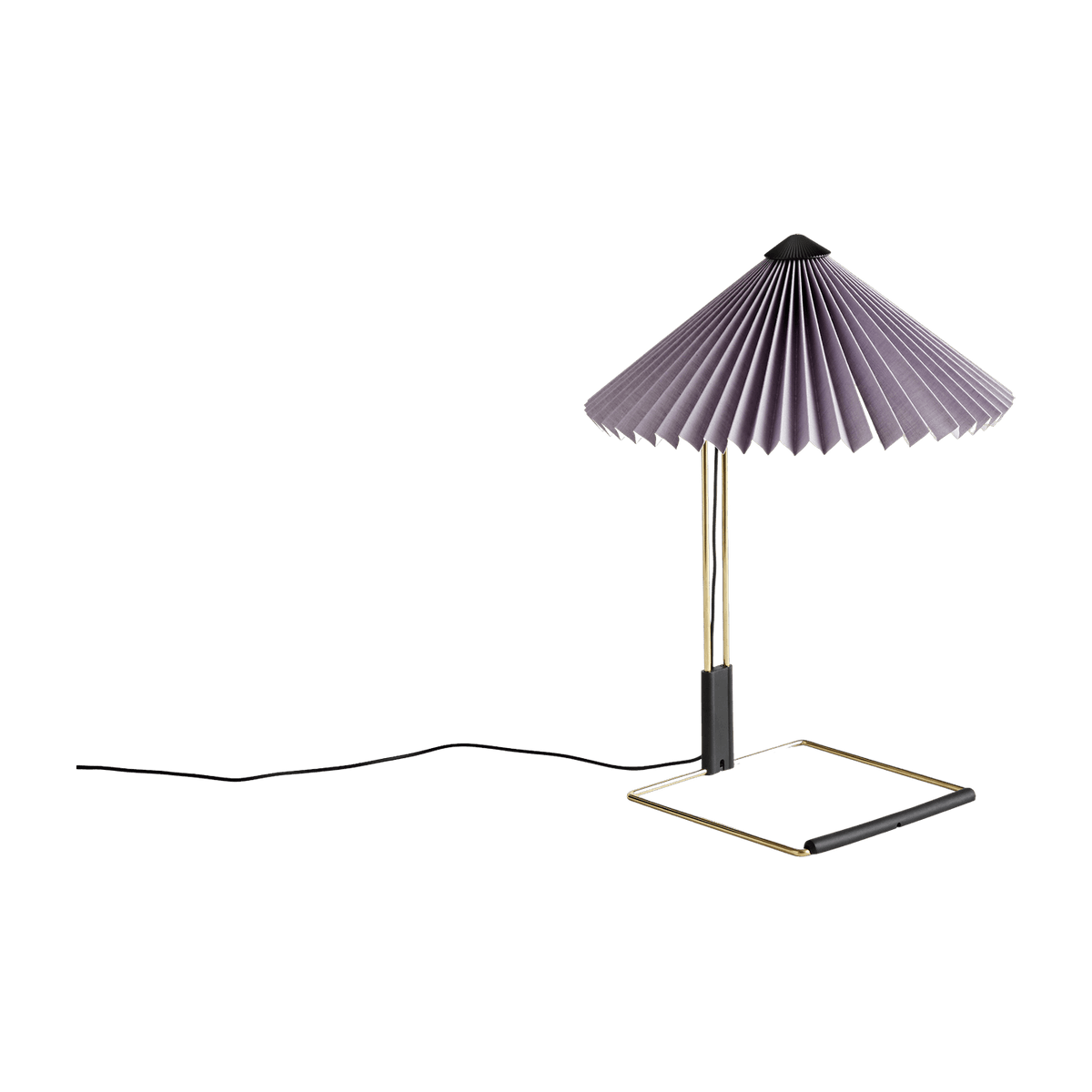 Petite lampe de table lavande et laiton 30 x 38 cm Matin - HAY - The Cool Republic