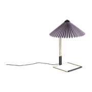 Petite lampe de table lavande et laiton 30 x 38 cm Matin - HAY - The Cool Republic