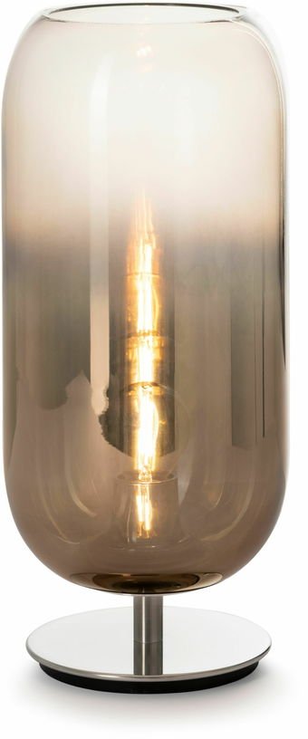 Petite lampe de table marron cuivrée Gople - Artemide - The Cool Republic